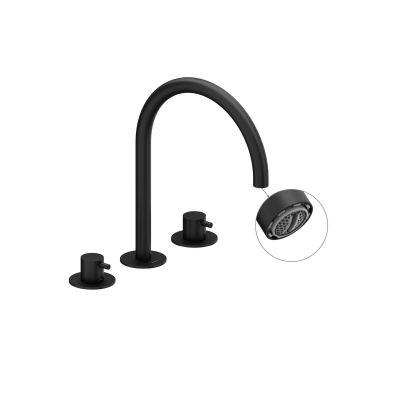 Ravak Espirit bateria umywalkowa stojąca czarna X070275