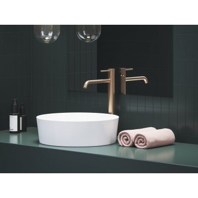 Ravak Espirit bateria umywalkowa stojąca różowe złoto szczotkowane X070348