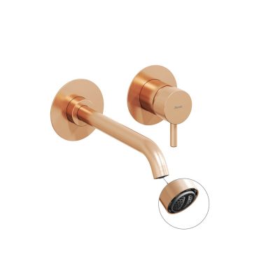 Ravak Espirit bateria umywalkowa podtynkowa różowe złoto X070352