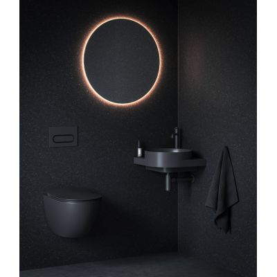 Ravak Espirit bateria umywalkowa stojąca czarny mat X070392