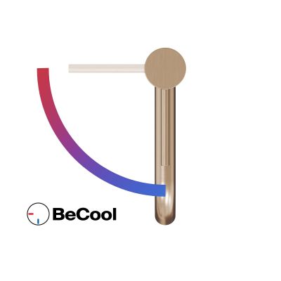 Ravak Espirit bateria umywalkowa stojąca BeCool różowe złoto szczotkowane X070408