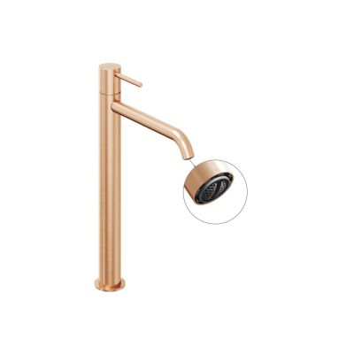 Ravak Espirit bateria umywalkowa stojąca BeCool różowe złoto szczotkowane X070408