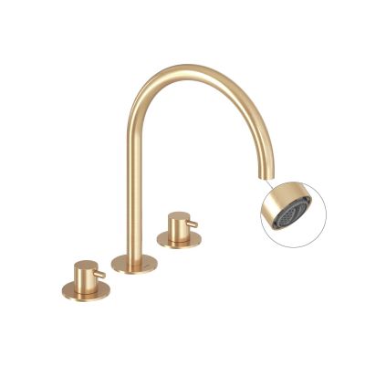 Ravak Espirit bateria umywalkowa stojąca złota X070599