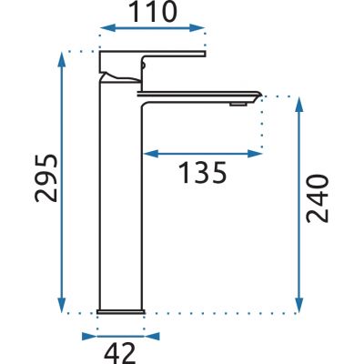 Rea Veneta bateria umywalkowa stojąca złota REA-B6419