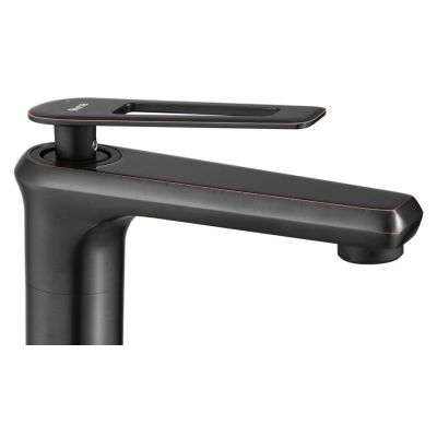 Rea Blade Old Black bateria umywalkowa stojąca wysoka czarny mat REA-B9974