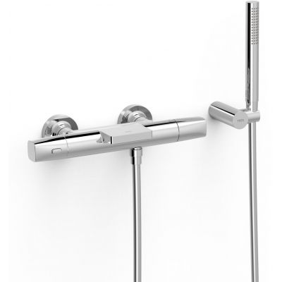 Tres Over-Wall bateria wannowo-prysznicowa ścienna termostatyczna chrom 19017499