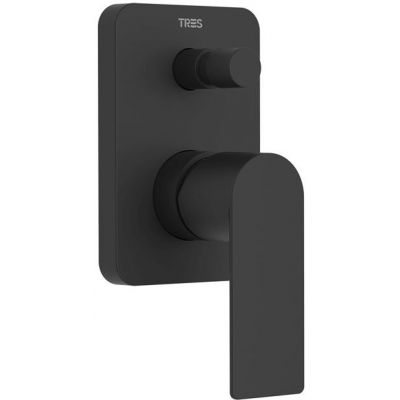 Tres Loft Colors bateria wannowo-prysznicowa podtynkowa czarny mat 20018001NM