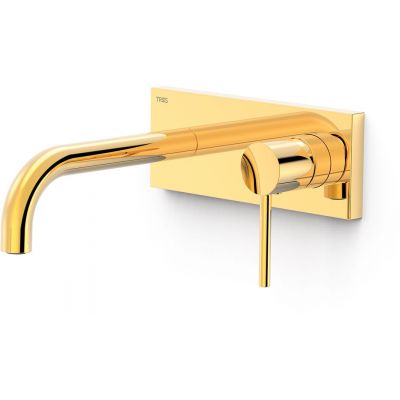 Tres Study-Tres bateria umywalkowa podtynkowa 24-K złoto 26230031OR