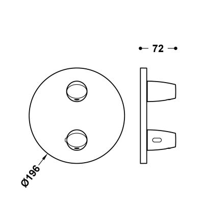 Tres Fuji bateria wannowo-prysznicowa podtynkowa termostatyczna złota 28125001OPM