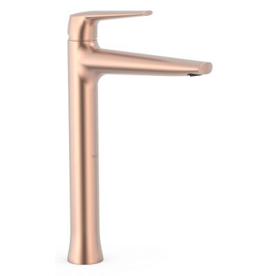 Tres Fuji bateria umywalkowa stojąca XXL różowe złoto mat 28180301OPM