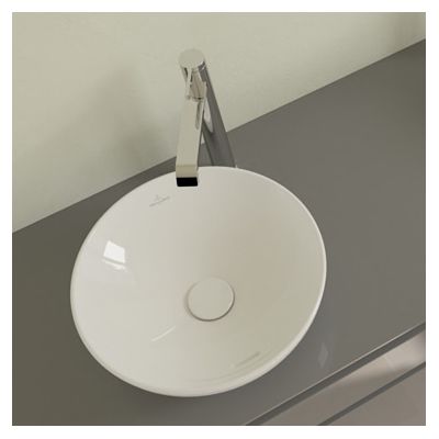 Villeroy & Boch Loop & Friends umywalka 38x38 cm okrągła nablatowa biała 4A450001