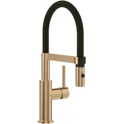 Villeroy & Boch Steel Expert Compact bateria kuchenna stojąca czarna-złoto 92730023