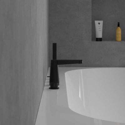 Villeroy & Boch Conum bateria wannowo-prysznicowa nawannowa czarny mat TVT127002000K5