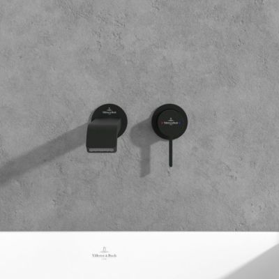 Villeroy & Boch Dawn bateria umywalkowa podtynkowa czarny mat TVZ106003000K5