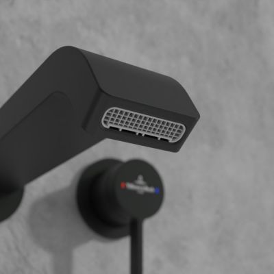 Villeroy & Boch Dawn bateria umywalkowa podtynkowa czarny mat TVZ106003000K5