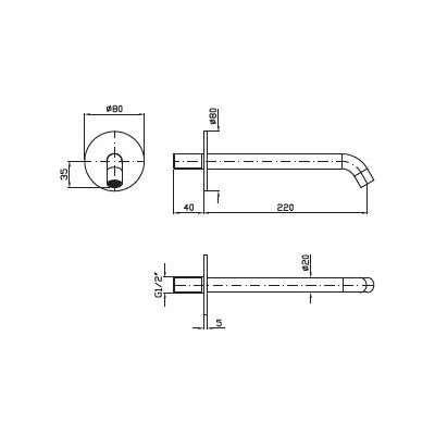 Zucchetti Pan S wylewka wannowa szałwia perłowa Z92262.V7 