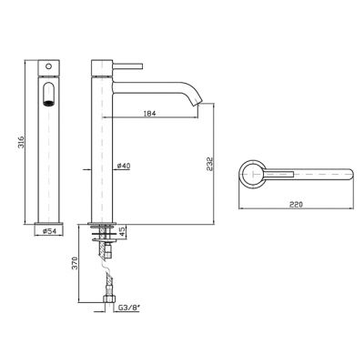 Zucchetti Pan S bateria umywalkowa stojąca Glossy Gesso ZPA554.J3