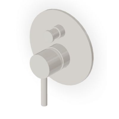 Zucchetti Pan S bateria wannowo-prysznicowa podtynkowa  Glossy Gesso ZPA775.J3