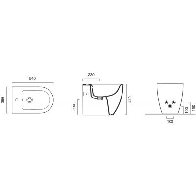Catalano Sfera bidet stojący biały 1BIS54R00