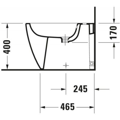 Duravit Bento Starck Box bidet stojący HygieneGlaze biały połysk 2299102000