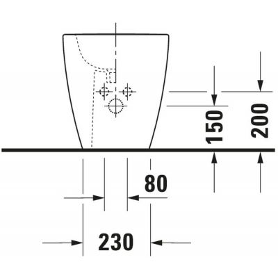Duravit Bento Starck Box bidet stojący HygieneGlaze biały połysk 2299102000