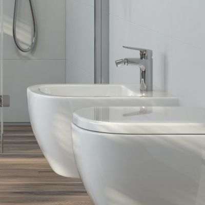 Oltens Vernal bidet wiszący z powłoką SmartClean biały 46502000