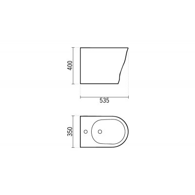 Sanindusa Magmma bidet stojący biały 147420004