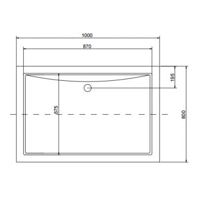 Besco Alpina Slimline brodzik prostokątny 100x80 cm biały #BAA-10814-P