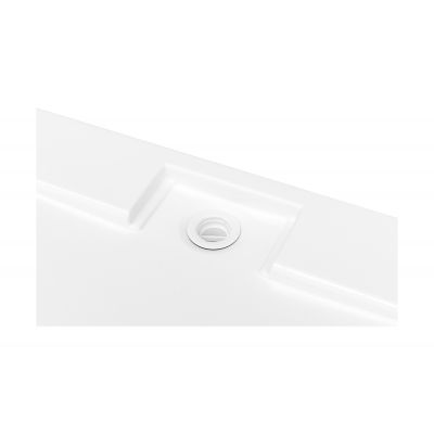 Besco Axim UltraSlim brodzik 90x90 cm półokrągły biały #BAX-90-NR