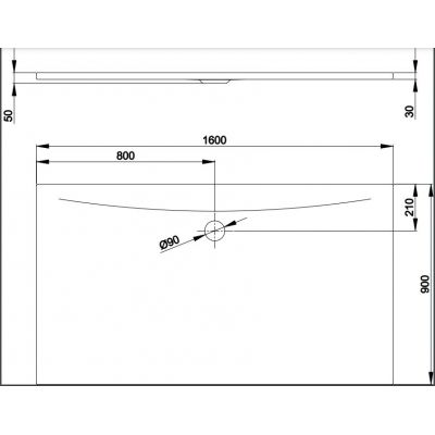 Bette BetteFloor Side brodzik 160x90 cm prostokątny biały 3390-000