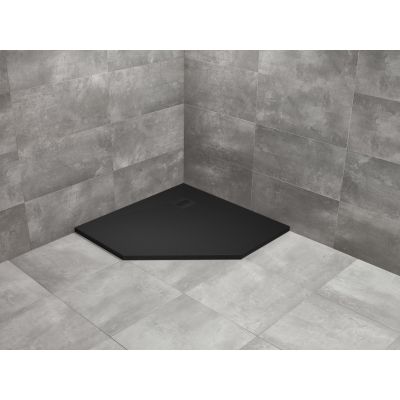 Radaway Kyntos PT brodzik pięciokątny 90x90 cm czarny HKPT9090-54