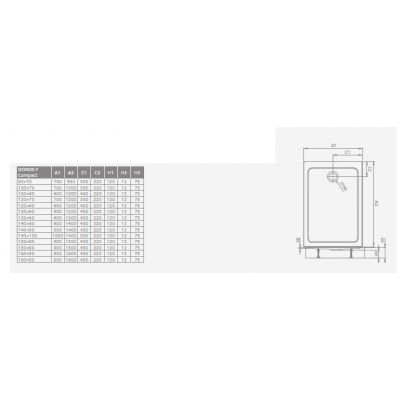 Radaway Doros F Compact brodzik prostokątny 160x90 cm biały SDRFP1690-05