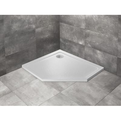 Radaway Doros PT E brodzik pięciokątny 100x90 cm biały SDRPT1090-01-04SR