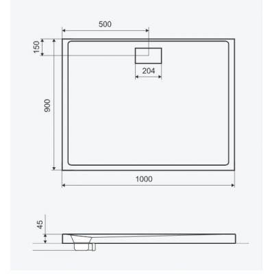 Excellent Zero brodzik prostokątny 100x90 cm biały BREX.1203.100.090.WHN