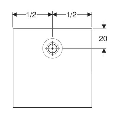 Geberit Nemea brodzik 80x80 cm kwadratowy biały mat 550.590.00.1