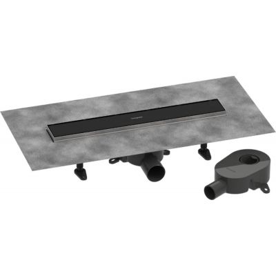 Hansgrohe RainDrain Go odpływ liniowy 50 cm kompletny czarny mat 56270670