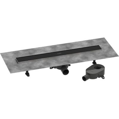 Hansgrohe RainDrain Go odpływ liniowy 70 cm kompletny czarny mat 56272670