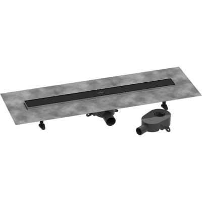 Hansgrohe RainDrain Go odpływ liniowy 80 cm kompletny czarny mat 56273670