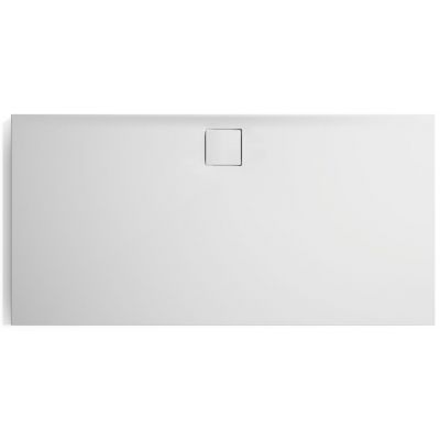 Hüppe EasyFlat 4 kąt brodzik 100x80 cm prostokątny biały mat EF0103083