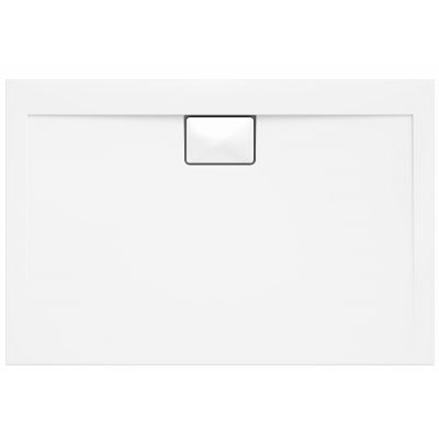 Polimat Vegar brodzik 90x80 cm prostokątny biały 00122
