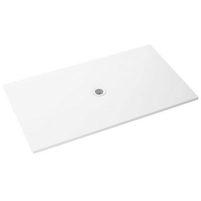 Polimat Fresco brodzik 90x80 cm prostokątny biały mat 00454