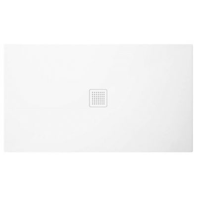 Polimat Perfetto brodzik 160x80 cm prostokątny biały mat 00466