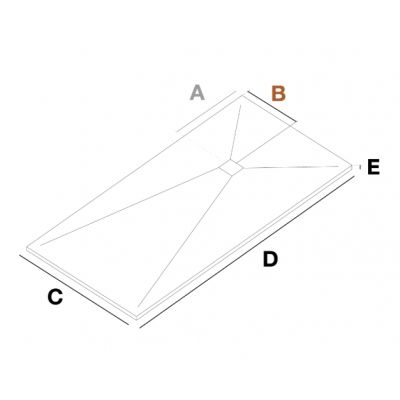 Lavaberg Thor brodzik kwadratowy 80x80 cm czarny PTH_08_08_NE
