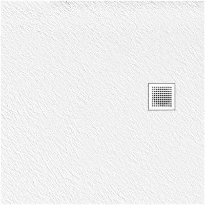 New Trendy Mori brodzik 90x90 cm kwadratowy biały B-0433