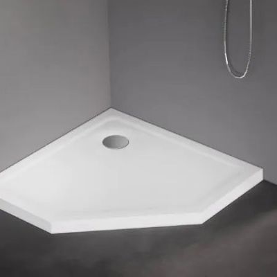 New Trendy Mild brodzik 90x90 cm pięciokątny biały B-0624