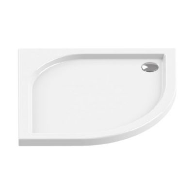 New Trendy Ideo brodzik półokrągły 90x90 cm biały B-0315