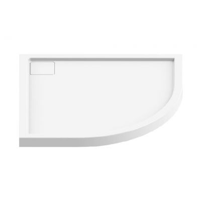 New Trendy Lido brodzik półokrągły 100x100 cm biały B-0313