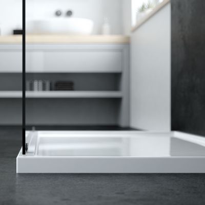 Oltens Superior brodzik prostokątny 120x80 cm biały 15003000