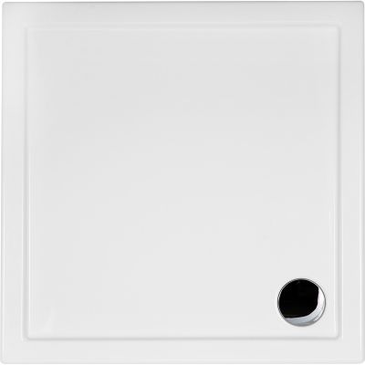 Oltens Vindel brodzik 90x90 cm kwadratowy akrylowy biały 17004000