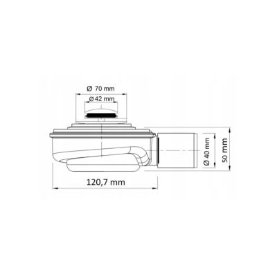 Polimat Speed 2 syfon do brodzika chrom 6103080